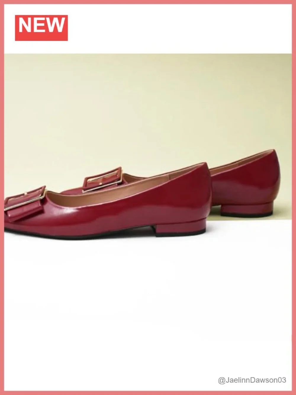 Lambskin Leather Pointed Toe Ballet Flats with Memory Insole